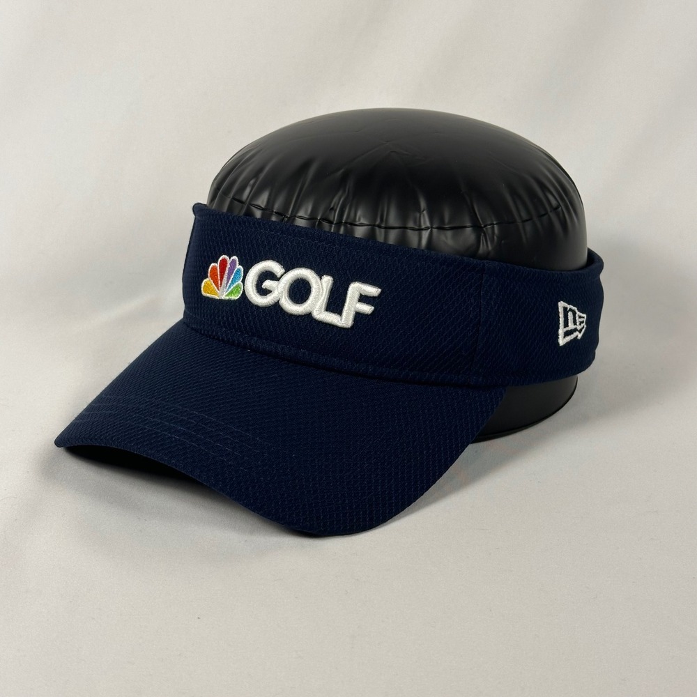 NBC Golf New Era Visor Mens OSFA Navy Blue Embroidered Adjustable Strap